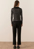 Scarlett Striped Knit - Black/White