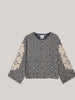 Blue Jacquard Embroidery Jacket - Midnight
