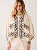 Crispy Pop Embroidered Blouse - Ivory