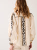 Crispy Pop Embroidered Blouse - Ivory