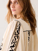 Crispy Pop Embroidered Blouse - Ivory