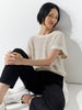 Two Way Zip Thru Knit - Ivory