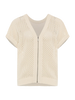 Two Way Zip Thru Knit - Ivory