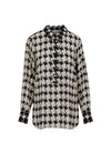 Houndstooth Mix Print Shirt