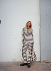 Houndstooth Mix Print Pant