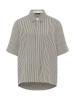 Mono Stripe Overshirt - Black Stripe