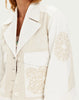 Stella Two Tone Utility Jacket - Cream