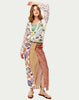 Luna Tie Front Skirt - Markers