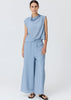 Fennel Cowl Neck Top - Blue