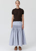 Kaspar Layered Tee - Choc/Choc
