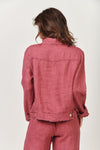 Linen Jacket - Rhubarb