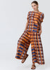 Lattice Pant - Amber Check