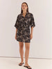 Rudi Shirt Dress - Snap Dragon Black