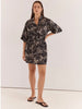 Rudi Shirt Dress - Snap Dragon Black