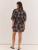 Rudi Shirt Dress - Snap Dragon Black