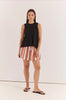 Krista Pointelle Tank - Black