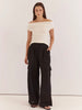 Talia Jersey Top - Cream