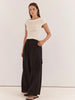 Talia Jersey Top - Cream
