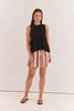 Sarah Relaxed Short - Multi Stripe Orange