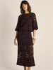 Gaia Lace Top - Chocolate