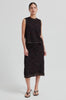 Daysee Lace Print Skirt - Chocolate Torte