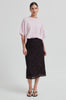 Gabby O Neck Knit Pullover - Pale Lilac