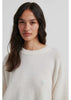 Gabby O Neck Knit - Soft Beige