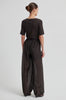 Hidie Sheer Detail Trousers - Chocolate Torte