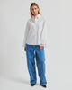 Yenifer Wide Sleeve Shirt - White