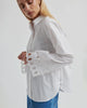 Yenifer Wide Sleeve Shirt - White