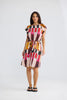 Boulevard Short Dress - Painterly Geo
