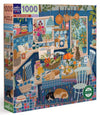 Eeboo 1000 Piece Puzzle - Blue Kitchen