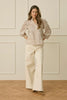 Korey Blouse - Brown/White Stripe
