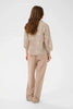 Korey Blouse - Brown/White Stripe