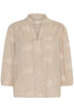 Korey Blouse - Brown/White Stripe