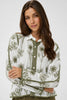 Leila Shirt - White/Khaki