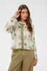 Leila Shirt - White/Khaki