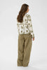 Leila Shirt - White/Khaki