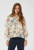 Lucia Blouse - Hailey Print Blue