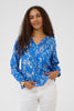Tia Boho Blouse  - Blue Toile