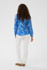 Tia Boho Blouse  - Blue Toile
