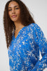 Tia Boho Blouse  - Blue Toile