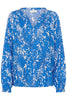 Tia Boho Blouse  - Blue Toile