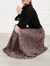 Jane Pleat Skirt - Leopard