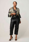 Montoya Leather Straight Leg Pant - Onyx