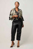 Montoya Leather Straight Leg Pant - Onyx