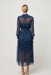 Solana Chiffon Braided Midi Dress - Altamira
