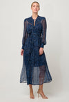 Solana Chiffon Braided Midi Dress - Altamira