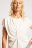 Casa Twist Tee - White