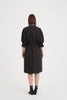 Shirring Detail Dress - Black